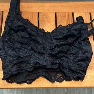 Black cosabella lace bralette size small